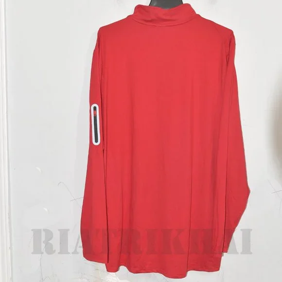 RED NWT Men's  1/4 ( Quater) zip Active Lightweight Pullover Spyder - Picture 10 of 11